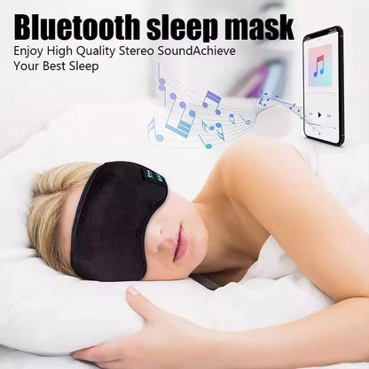 Bluetooth Sleeping Headphones Eye Mask Sleep Headphones Bluetooth Headband Soft Elastic Comfortable Wireless Music Earphones